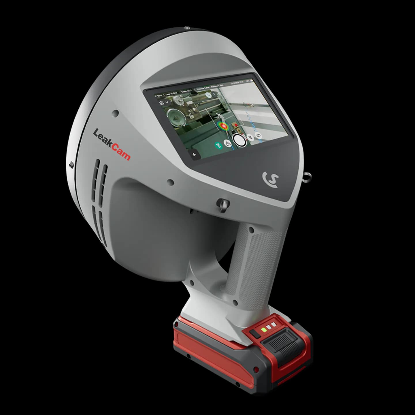 Ultraschall-Lecksuchgerät LD 500 von CS Instruments mit Richtmikrofon und Display